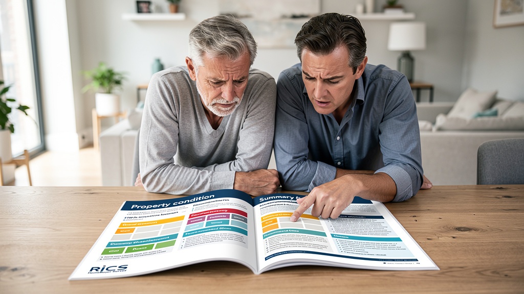 RICS Level 2 HomeBuyer report being reviewed by a property buyer